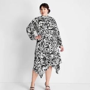 NEW Future Collective Kahlana Plus Size Midi Dress 4x